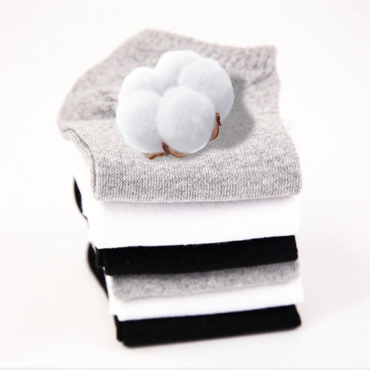 12 Pairs, Short Boat Socks, Men’s Cotton Socks, Lightweight, Breathable, Cotton-Containing Short Socks